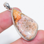 Fossil Coral Handmade 925 Sterling Silver Gift Jewelry Pendant 1.97 b1h68