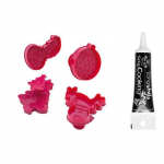 Kit d&eacute;coupoirs Biscuits de No&euml;l + Stylo de gla&ccedil;age noir