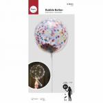 Ballon Bubble transparent 40 &plusmn; 4cm &oslash; - RAYHER - lot de 3 - pour adultes