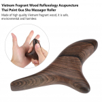 Vietnam Fragrant Wood Refleksoloogia n&otilde;elravi Thai Point Gua Sha Massager Roller Therapy