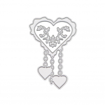 Armastuss&otilde;lm raam Metallist h&otilde;bedane &scaron;abloon, reljeef, reljeef, l&otilde;ikevormid isetegemise jaoks v&auml;ljal&otilde;igete albumi paberist albumikaartide valmistamine h&otilde;be