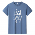 QICED Suvine l&uuml;hikeste varrukatega T-s&auml;rk Meeste O-kaelusega Trend Bottom s&auml;rk S