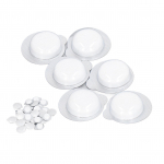 100 tk Puhastustablett Tugev Eemaldusj&otilde;ud Kontsentreeritud Mini Auto Klaasipuhasti Puhastus valge