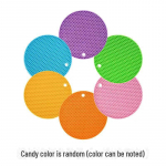 Silikoonist k&auml;rjekujuline kuumakindel pajalapp: Libisemiskindel, p&otilde;letusvastane, k&otilde;rge temperatuurikindel lauamatt / alusmatt Small (14cm)