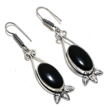 Black Onyx handmade 925 Sterling Silver Jewelry Earring 2.56 q2s01