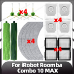 &Uuml;hildub iRobot Roomba Combo 10 Max Peamise ja K&uuml;ljepintsli, HEPA-filtri, Mopipadjakute, Tolmukottide Varuosade ja Tarvikutega