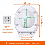 Universaalne paksenenud aeglaselt sulguv WC-poti kate - Vana stiil