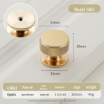 Kuldne &uuml;mmargune &uuml;he auguga luksuslik sahtli k&auml;epide moodsate lihtsate riidekappide jaoks