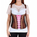 Oktoberfesti &otilde;lu Baieri T-s&auml;rk 3D graafika Naiste jaoks T&auml;iskasvanute karneval Oktoberfesti &otilde;lu 3D-print Vabaaja Igap&auml;evane Festival S