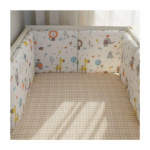 6 tk Voodipehmendus hammaste tuleku jaoks 11,8&rdquo; x 11,8&rdquo; Kokkup&otilde;rkevastane beebivoodi kaitseraud Voodik&uuml;lje kaitse Imiku voodi &auml;&auml;re kaitse E