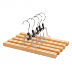 5/10 tk Puidust P&uuml;ksipuu, Premium T&auml;ispuit libisemiskindla k&auml;snaga, Multifunktsionaalne Riiul teksadele Seelikutele P&uuml;kstele, Klambriga Riiidepuud 5pcs