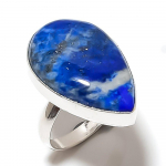 Lapis Lazuli Handmade 925 Sterling Silver Jewelry Ring Size 9 c0d06