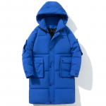 Talvised pikad jakid meestele Mantel Uus mood Paks soe meesmantel Plus Size Kvaliteetsed kapuutsiga talvepargid M