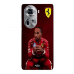 Coque de t&eacute;l&eacute;phone - Maniacase - Oppo Reno 11 5G - Silicone - Hamilton Scuderia Ferrari - Souple