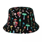 Kokkupandavad h&otilde;&otilde;guvad mustad &auml;mbrik&uuml;barad naistele Unisex Print Mushroom Summer Travel Beach Seenekaluri m&uuml;ts One Size
