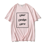 Mood Streetwear Kohandatud Mustriga Tr&uuml;kitud T-s&auml;rk Harajuku Vabaaja O-kaelusega L&uuml;hikeste Varrukatega Naiste Puuvillane T-s&auml;rk L roosa