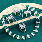 Uus Pruut Kerge Luksus Ehted K&otilde;rvar&otilde;ngad S&otilde;rmus S&otilde;rmus K&auml;ev&otilde;ru Kaelakee AAA Tsirkoon Inkrusteeritud Ehted Ehted 10 yards