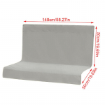 1TK Raskekaaluline 600D Oxfordi kangast Kiigepadjandi Asendus Veekindel Vahetatav Kiigekate UV-kindlusega 148*(50+50)cm