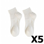 5 paari naiste pahkluu sokid &uuml;hev&auml;rvilised l&uuml;hikesed sokid, mis sobivad h&auml;sti hingavad l&uuml;hikesed sokid vabaaja spordisokid one size