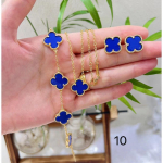 4-osaline ehtekomplekt Uus &Otilde;nnelik Nelileheline Ristik K&auml;ev&otilde;ru Kaelakee K&otilde;rvar&otilde;ngaste Komplekt