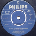 7-tollise plaadi m&auml;ngija BROTHERS - The Sun Ain't Gonna Shine Any More BF1473 Philips 1966 UK Rock Kasutatud