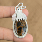 Looduslik Bauxiidi Gemstone Ripats K&auml;sit&ouml;&ouml; 925 Sterling H&otilde;be India Ehted