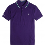 Polo Ralph Lauren SS24 Hobuse logo tikandiga l&uuml;hikeste varrukatega polos&auml;rk Meeste pealisr&otilde;ivad Lilla 710791505-006 S