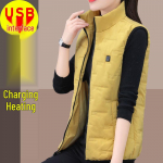 Suurem&otilde;&otilde;tmeline naiste nutikas elektriline soojendusega vest USB-laadimisega - Talv 3XL