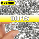 Auto alumiiniumist laienevad needid klambrikinnitused haamer laienevad needid perforeeritud needid roostevabast terasest varda kruvid kinnitusdetailid 5*7mm -100pcs