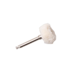 Dental Polishing Set: White & Brown Cloth, Small Felt & Mandrel Wheels