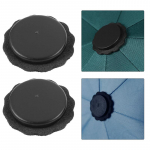 4 tk Kokkupandav vihmavarju kepp Vihmavarju otsik Kokkupandav p&auml;ikesevari Tarvikud Asendus Vihmavarju otsiku kaitsja Vihmavarju parandus