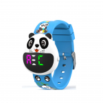 Potitreeningu kell poistele ja t&uuml;drukutele 3 loenduriga/16 alarmi meeldetuletusega Veekindel USB-laetav Panda kella taimer sinine