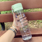 600 ml suure mahutavusega spordipuuviljade sidrunimahla joogipudeli infusioon l&auml;bipaistev