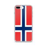 Coque T&eacute;lephone Drapeau Norv&egrave;ge &ndash; iPhone 8 Plus