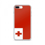 Coque iPhone &ndash; Drapeau Tonga &ndash; iPhone 7 Plus &ndash; Souple &ndash; T&auml;ielik kaitse &ndash; Mitmev&auml;rviline