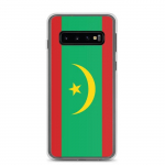 Coque T&eacute;l&eacute;phone &ndash; Samsung &ndash; Galaxy S10 &ndash; Drapeau de la Mauritanie &ndash; Souple &ndash; mitmev&auml;rviline
