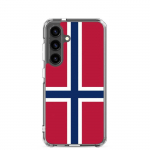 Coque T&eacute;l&eacute;phone &ndash; Samsung &ndash; Galaxy S24 Plus &ndash; Drapeau de la Norv&egrave;ge &ndash; Souple &ndash; mitmev&auml;rviline