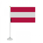 Drapeau &ndash; Autriche &ndash; Mini Drapeau Ventouse &ndash; 14 x 21 cm &ndash; pol&uuml;ester &ndash; Impression Recto/Verso