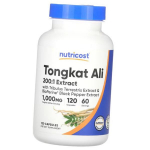 Tongkat Ali, Eurycoma, Tongkat Ali, Nutricost (08647009) 120caps