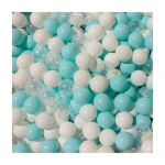 100 tk palliaugupallid, paksendatud keskkonnas&otilde;bralikud, siledad, korduvkasutatavad hammustuskindlad k&auml;epidemega PE materjal Macaron Color Pit Balls lasteaia m&auml;nguasi 6