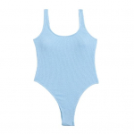 Naiste Candy Color Monokini U-kaelusega seljata &uuml;hes t&uuml;kis ujumistrikoo Kiirelt kuivav ujumiskost&uuml;&uuml;m Skinny rannariided S