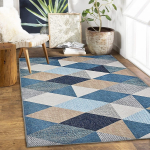 kodu 3 x 5 jalga 3D lennukiga mitmev&auml;rviline tr&uuml;kitud vaipkattmatt ja vaibad magamistoa/eluruumi jaoks/(Kristallid, 5' x 3' (Ristk&uuml;likukujuline) 5' x 3' (Rectangular)
