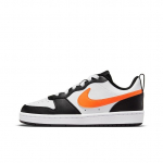 Nike Court Borough Low 2 GS Valge Must Oranž Laste tossud Tumehall T&auml;ielikult Oranž BQ5448-115 36.5