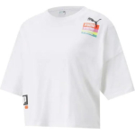 Puma Love Oversized Logo Printiga naiste topsid, valge 536688-02 S