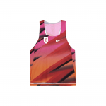 Nike Graafilise mustriga slim fit &uuml;mara kaelusega jooksus&auml;rk meestele, punane FQ1362-614 XXL
