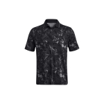 Under Armour Ua Iso-Chill Edge Logo Kogu Pind Tr&uuml;kitud Vabaaja L&uuml;hikeste Varrukatega Polo S&auml;rk Meeste Polo S&auml;rgid Must 1377365-002 M