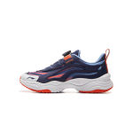 Li Ning Laste spordielustiili seeria Mugavad l&ouml;&ouml;gisummutavad p&otilde;rkega madalad vabaajajalatsid Laste tossid S&uuml;gavsinine Oranž YKCV202-9 38