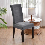 S&ouml;&ouml;gitooli kate Pehme, soe sametist spandex k&ouml;&ouml;giistme kate &Uuml;hev&auml;rvilised l&uuml;hikesed pl&uuml;&uuml;sist tooli katted Kodukaitse 1pcs