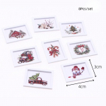 1/12 Nukumaja Mini J&otilde;uluseina Maaling Ornament Nukumaja Kodu Kaunistus Nukumaja Mikro J&otilde;ulustseen Fotorekvisiidid 3Pcs Random Pattern
