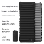 Eriti pikk ja paks 10 cm &otilde;ues t&auml;ispuhutav telkimismatt jalgpumbaga &ndash; kaasaskantav voodi ja piknikumatt Foot-Pump Inflatable Pad 195x70x10cm